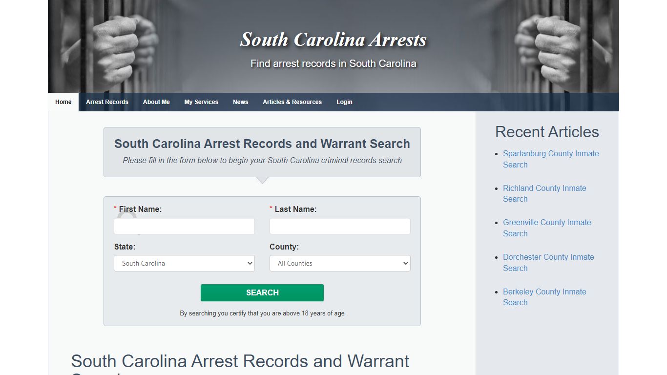 South Carolina Arrests